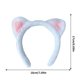 thumbnail image 3 of Diadema con orejas de gato para lavarse la cara, maquillarse, disfraz de cosplay, diademas suaves de gato, accesorios para el cabello para mujeres y adolescentes., 3 of 8
