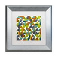 thumbnail image 2 of Trademark Fine Art "Quarter Rounds 8.0" Canvas Art by Michelle Calkins, White Matte, Silver Frame, 2 of 4