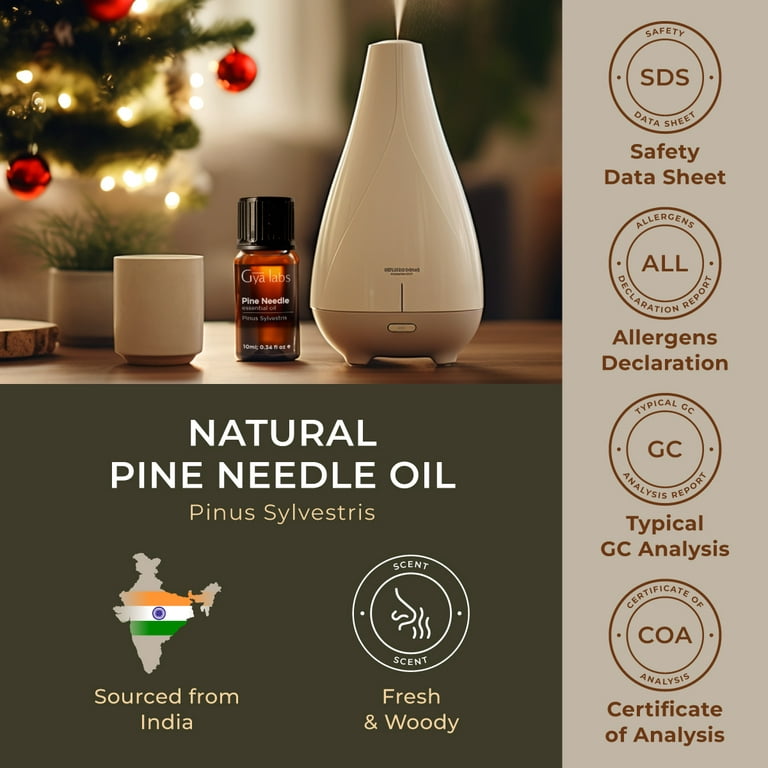 Gya Labs Pine Essential Oils for Diffuser - Fall Pine Oil