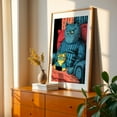 thumbnail image 3 of Young and older cat - Illustration Cat Humor Whimsical Animal Surrealism Pop Art Unframed Wall Art Print 4 x 6 inches, 3 of 60