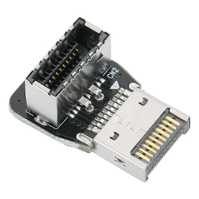Adaptateur TYPE-E avant, Interface TYPE-E Tête de Coude de Direction à 90 Degrés Convertisseur TYPE-E avant Support USB3.1 10G pour TYPE-E avant