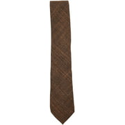 Altea Milano Men's Bronze / Black Silk and Linen Scales Necktie - One Size