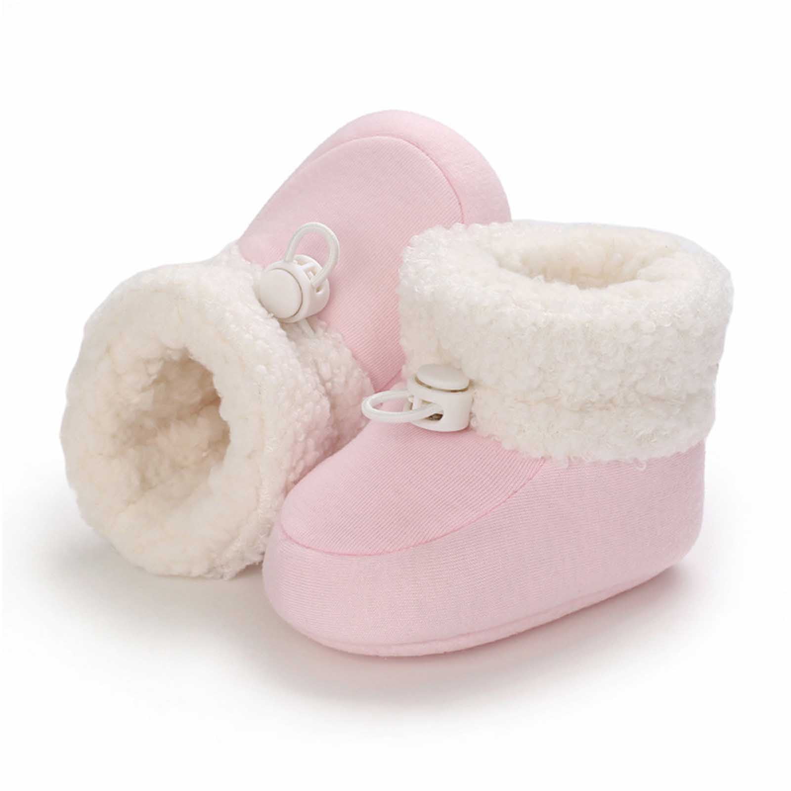 Lanhui Newborn Baby Girls & Boys Soft Sole Snow Boots Soft Crib Shoes Toddler Boots