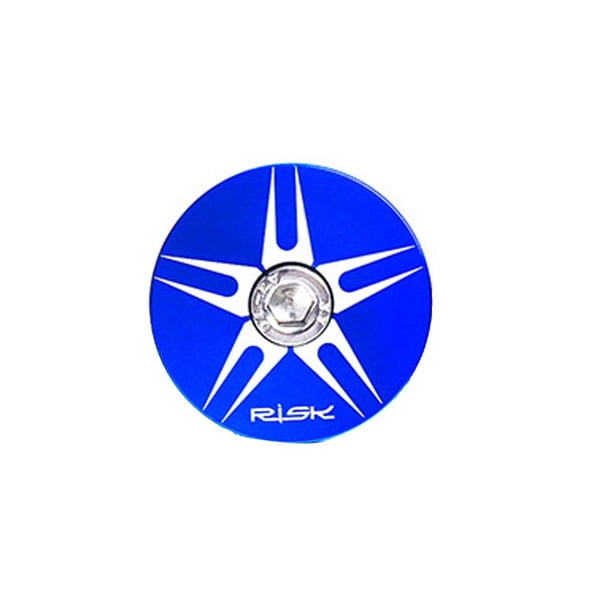 Naiovety RISK Road Bike Professional Headset Cover Impermeable Atractivo Resistente al desgaste 28.6mm Front Fork Ciclismo Auriculares Accesorios Ciclismo Azul estrella espina Naiovety OD026054-08