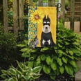 thumbnail image 2 of Summer Sunflowers Black and Silver Schnauzer Flag Garden Size, 2 of 5