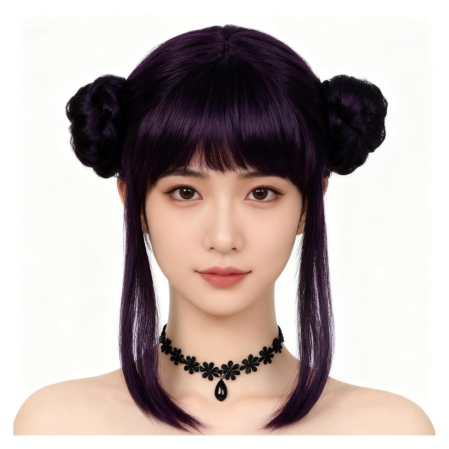 2026 New Pop Singer Wig Braided Headbands for Girls Fancy Dress, Non Slip Braided Head Bands Suitable For Halloween Carnival parties Stage performances Animation shows Masquerade balls (Black)