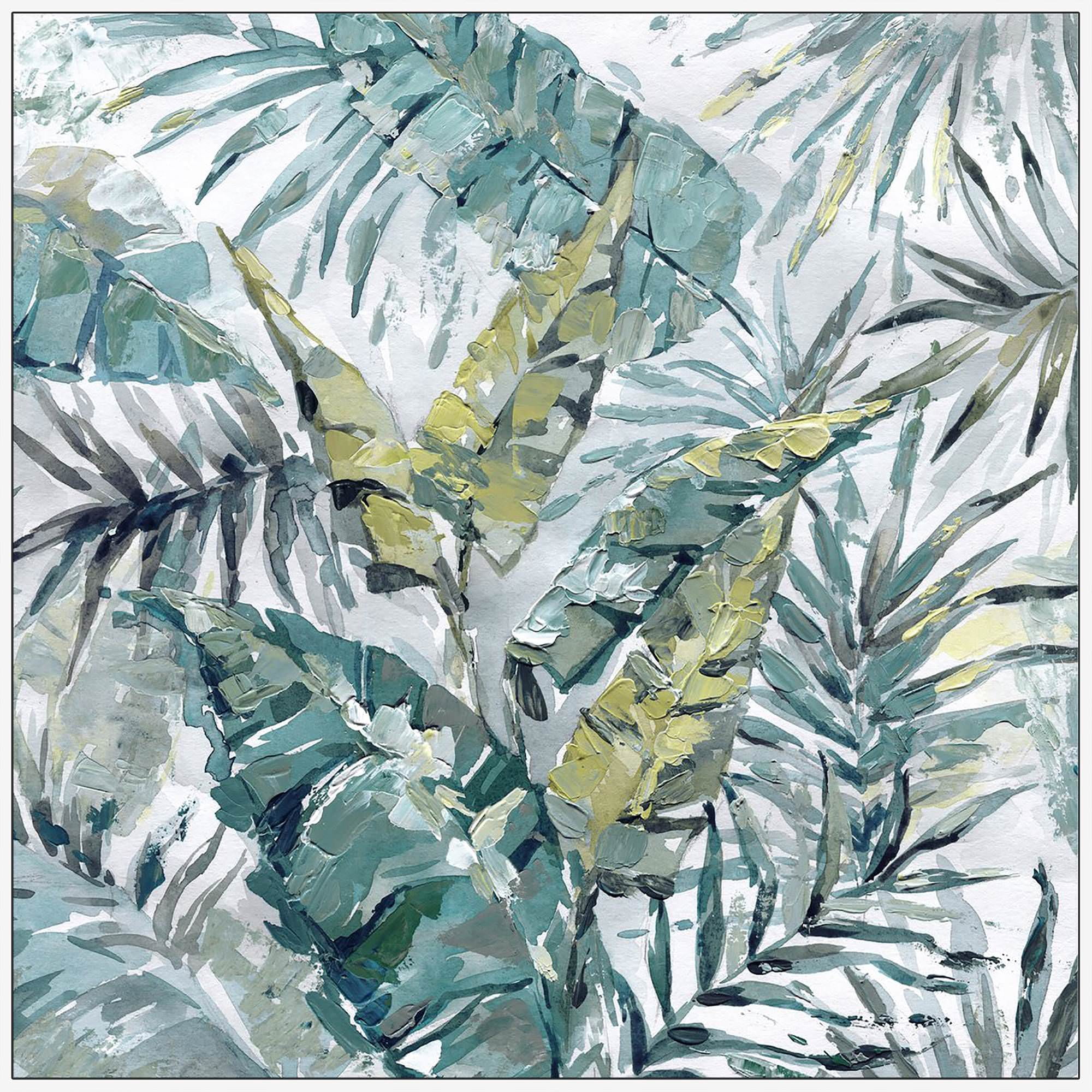 Blissful Floater Framed Painting Print on Canvas