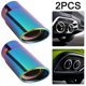 thumbnail image 5 of Silenciador Punta Escape Coche Acero Inoxidable Recto Multicolor Quemado, 5 of 7