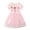 Pink, variant on Hotiary Toddler Baby Girls Summer Short Sleeve Tulle Dress Sundress Kids Princess Casual Cartoon Printed Beach Party Dresses, 2-7 Years