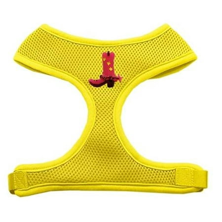 Pink Cowboy Boots Chipper Yellow Harness Small