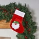 thumbnail image 5 of xihome Calcetn navideño de terciopelo con colgador de cuerda - Bolsa de regalo decorativa navideña de 16,8 x 11,9 cm, 5 of 6