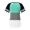 thumbnail image 5 of TSADFHJI T-Shirt Blanc Femme Col Rond Mode Décontractée Imprimé Col Rond Manches Courtes Pull T-Shirt L Blanc, 5 of 5