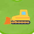 thumbnail image 4 of Inktastic Bulldozer Construction Truck Boys or Girls Baby Bib, 4 of 4