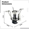 thumbnail image 4 of Outdoor Folding Camp Stove, Portable Mini Gas Stove with Igniter, Stainless Steel Canister Top Stove for Backpacking, Hiking, Picnic, Lightweight Single Burner, with Storage Box, 4 of 8