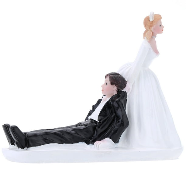 Synthetic Resin Bride & Groom Wedding Cake Topper Romantic Wedding