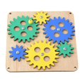 thumbnail image 3 of Tablero ocupado para niños pequeños, habilidades prácticas, Material de bricolaje, actividades de aprendizaje, juego de lógica educativa para niños en , Engranajes colori Engranajes coloridos CUTICAT material de tablero ocupado, 3 of 8