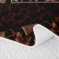 thumbnail image 5 of Homewish Brown Leopard Print Twin Quilt Set for Girls Women, Monogrammed A Twin Coverlet Set, 5 of 7