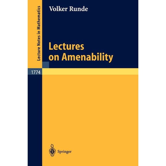 Lecture Notes in Mathematics Lectures on Amenability, Book 1774, (Paperback)