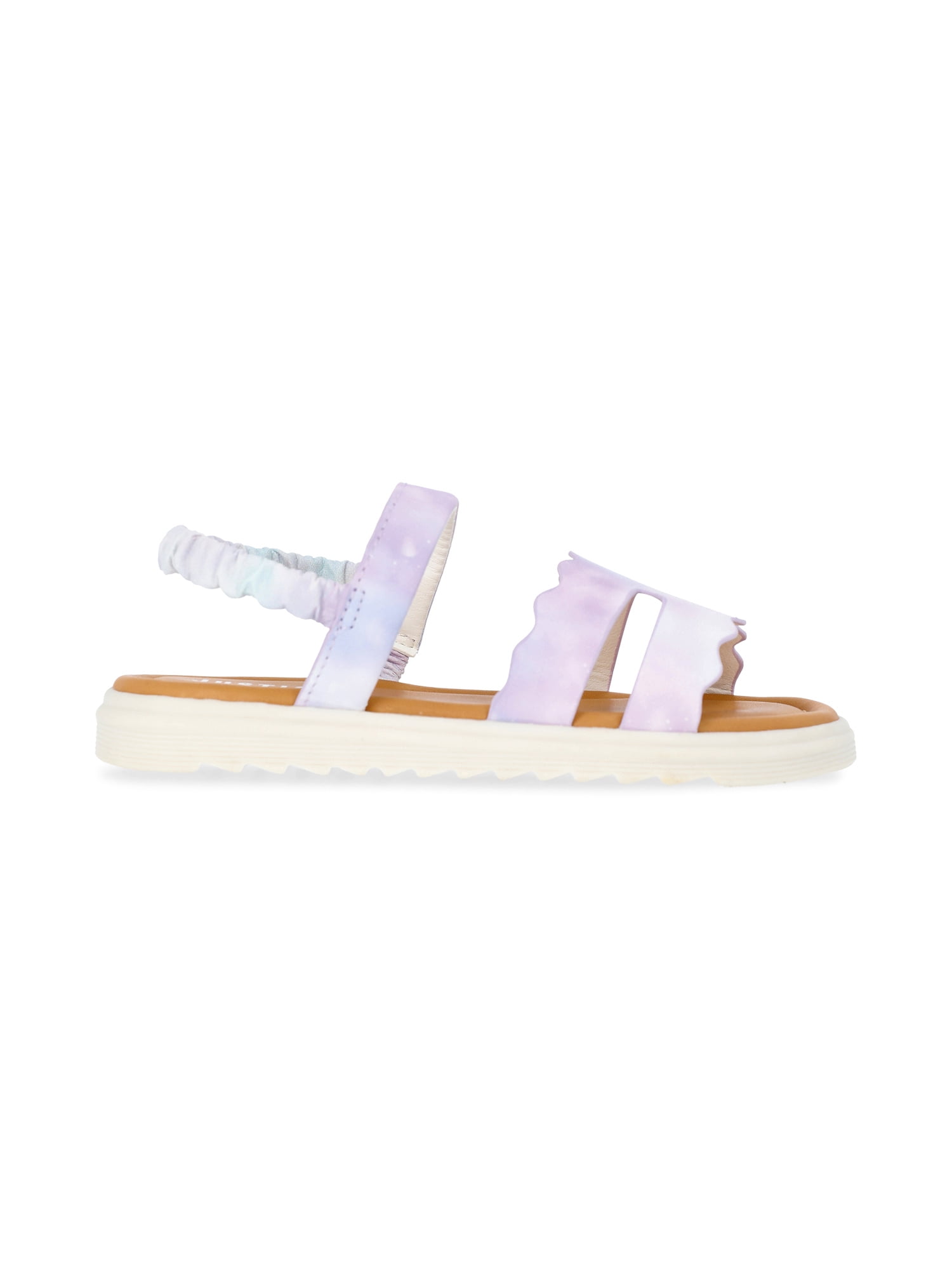 Justice Little and Big Girls Faux Leather Cut Out Sandals