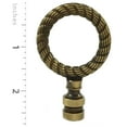 thumbnail image 3 of Royal Designs, Inc. Rope Wreath Lamp Finial for Lamp Shade, F-5003AB-1, Antique Brass, Single, 3 of 5