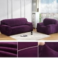 thumbnail image 3 of Topchancess Stretch Velvet Sofa Covers for 1/2/3/4 Seater Couch Covers Sofa Slipcovers Couch Protector, 3 of 3