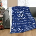 thumbnail image 5 of 50th Birthday Gifts for Men Blankets, Happy 50th Birthday Blanket Throw, 50x60’’ Blankets, Best Gifts for 50th Birthday Decorations, 50 Years Birthday Gift for Husband Grandfather Friends, Navy, 5 of 5