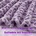 thumbnail image 6 of Cute Purple Blanket 50"x60" Fuzzy Soft Fleece Blankets Lavender Lilac Violet Warm Throw Blankets Gifts Decor for Women Girls Couch Bed Travel Camping, 6 of 6