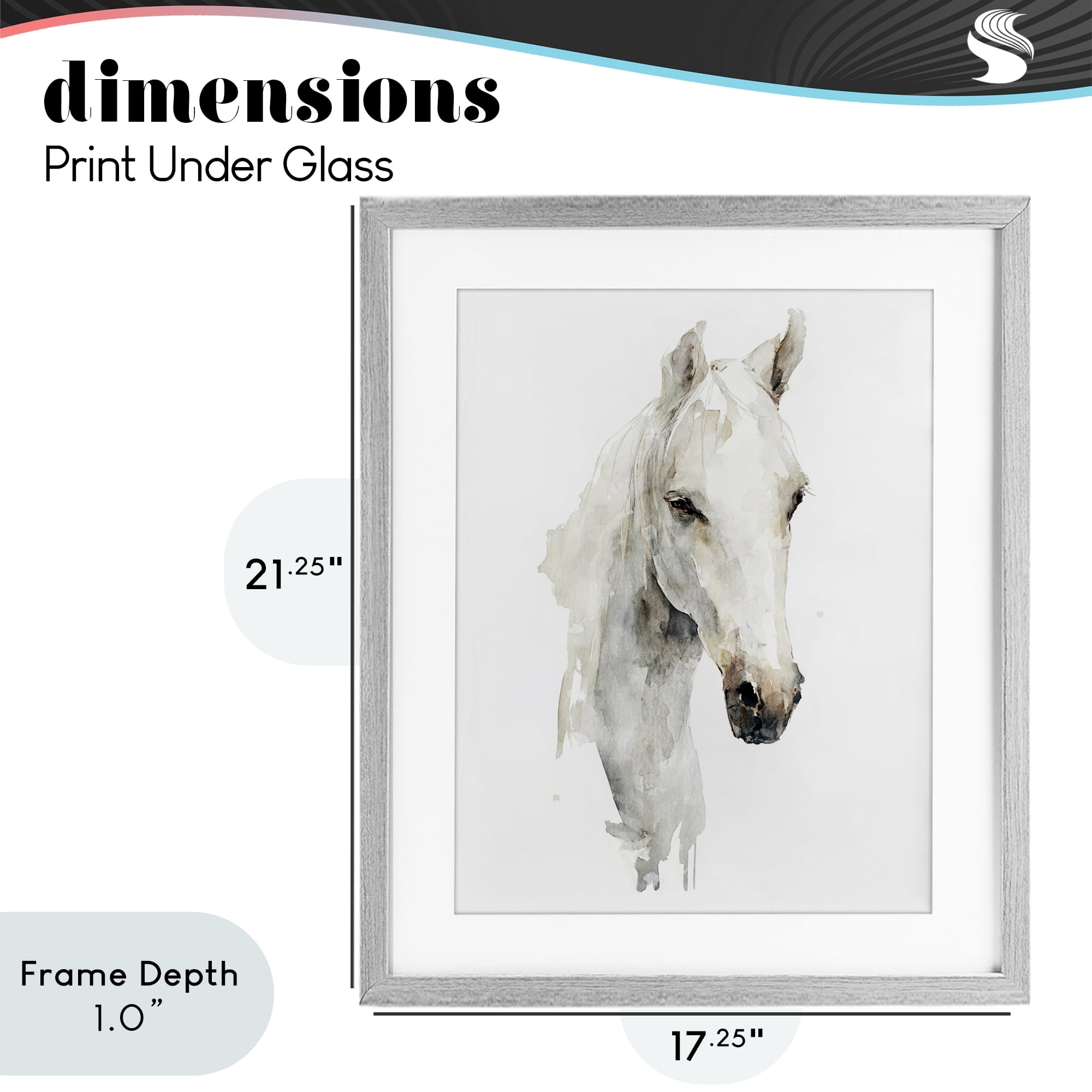 Stupell Industries Soul Of The Prairie Gray Framed Print Under Glass, design by Svetlana Aleynikova