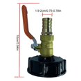 thumbnail image 4 of POINTERTECK Adaptateur de Barils Portable Professionnel Remplacement Détachable pour Maison Garage Jardinage Connecteur de Vanne, 4 of 9