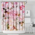 thumbnail image 2 of Waterproof Pioneer Shower Curtain 84x72 Inch Polyester Unique Colorful Floral Shower Curtain for Bathroom Hotel Home Decor with 12 Plastic Hooks, 2 of 5