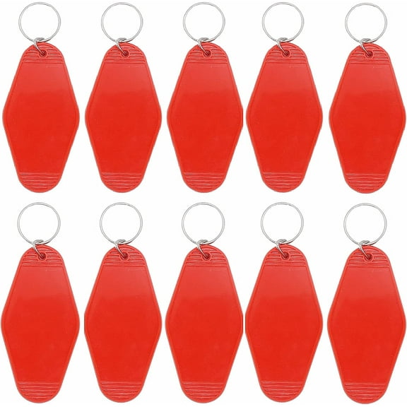 10Pcs Vintage Motel Keychain, Blank Hotel Keychains Key Tag