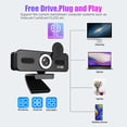 thumbnail image 3 of 1440P HD Webcam Computadora Webcam con Micrófono USB PC Web, 3 of 8