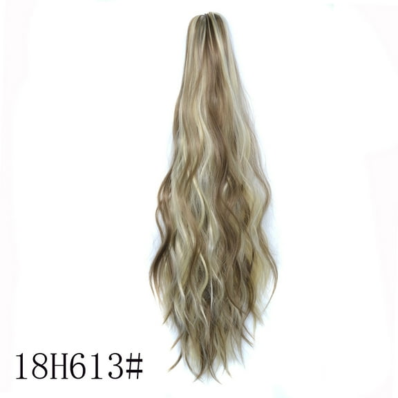 Guoxxzi Wig Clip Ponytail Mid-length High Temperature Silk Wig Sweet