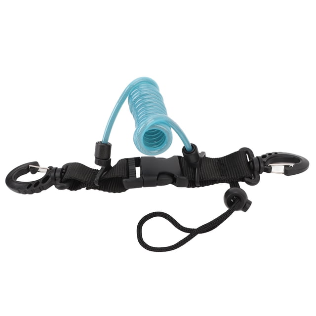 Cordete De Buceo, Cámara De Buceo Enrollado Camina De Liberación Rápida Anti -perdida Lanyard Con Hebilla De Liberación Rápida Para Asegurar Cámaras, Luces, Herramientas,