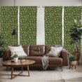 thumbnail image 2 of Ambesonne Sage Window Curtains, Evergreen Christmas Tree, Each 28" W x 95" L, Olive Green Pale Green, 2 of 5