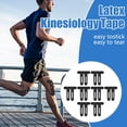 thumbnail image 3 of Precut Kinesiology Tape for Athletic Support – Water Resistant & Breathable Muscle Tape Strips for Knee,Joint Relief, Flexible Sports Tape for Running, Cycling, Gym, Ideal for Fitness(RL 8 PCS), 3 of 6