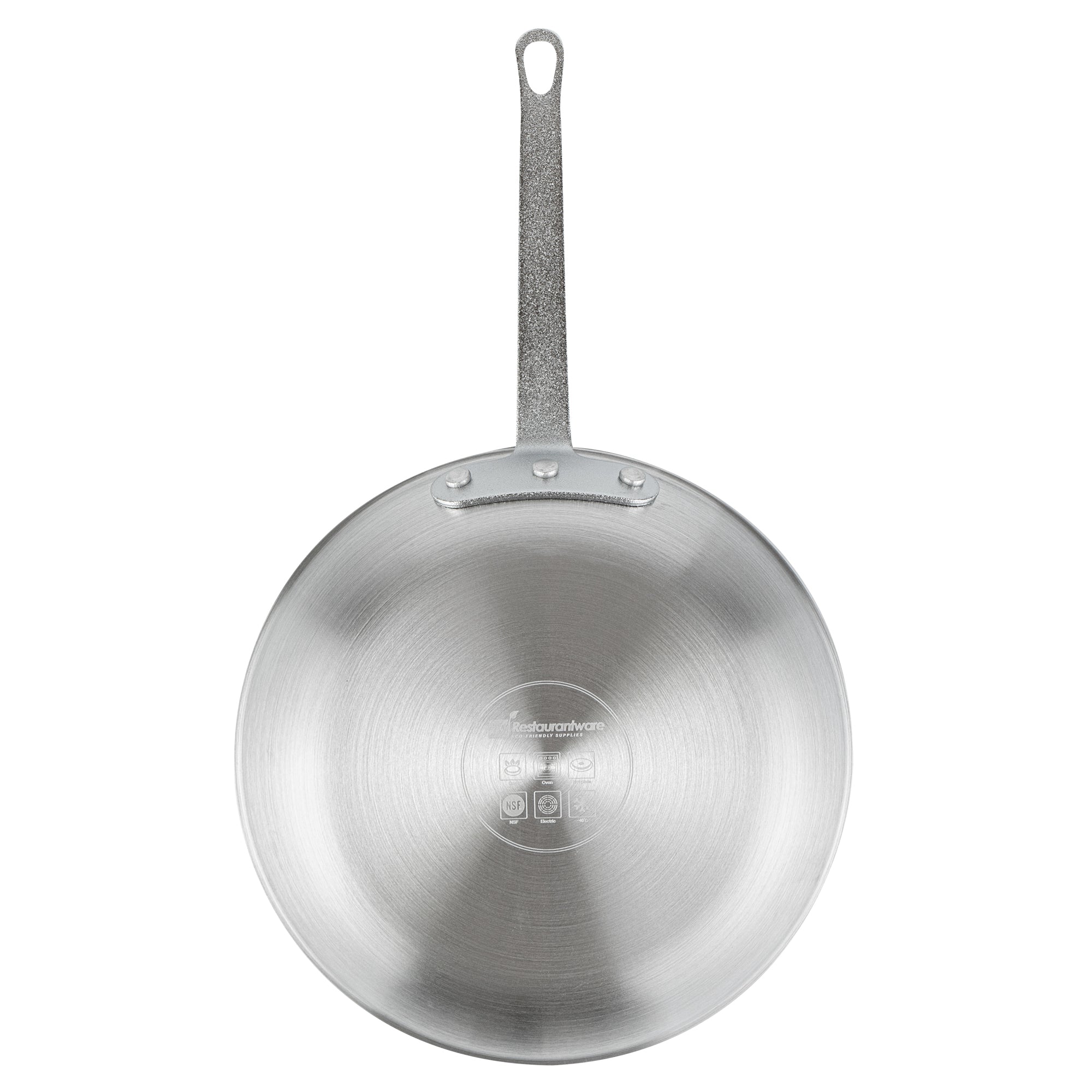 Restaurantware-Met Lux 10 Inch Fry Pan, 1 No-Stick Frying Pan - Induction-Ready, Triple-Riveted, Black Aluminum Cooking Skillet, Durable, For Searing, Sautéing, And Browning Food