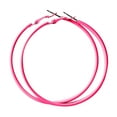 thumbnail image 2 of Earrings Hoop Earrings for Women 60MM Big Stainless Steel Hoops Retro Neon 80s 90s Large Dangle Party Accessories Statement Jewelry, 2 of 2