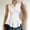 *White, variant on ClodeEU Women's Collared Sleeveless Peplum Blouse,V Neck Wrap Waist Work Top for Office Black,Women's Plus L