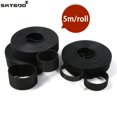 thumbnail image 1 of 5m/roll Cable Ties Reusable Loop Bundle Self Adhesive Black Nylon Strap Organizer Clip Wire Holder Management Fastening Tape width 15mm 5 rolls, 1 of 5