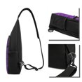 thumbnail image 4 of Wukai Purple Glitter Versatile Chest Bag with Adjustable Strap and Multiple Pockets for Daily Use, Outdoor Sports, Shopping, and Excursions, 4 of 6