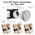 thumbnail image 3 of YUNOVA IPX8 Waterproof AirTag Dog Collar Holder, DIY Personalized Case, Compatible with Apple AirTag, Fits 0.8-1.06" Collars for Dog Cat, 3 of 7