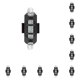 thumbnail image 2 of Wosthever Luces traseras de bicicleta LED USB recargable bicicleta ciclismo advertencia noche montar bicicletas de montaña azul rojo blanco Type2 NO2, 2 of 6