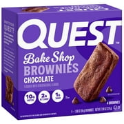 Quest Bake Shop Brownies, Chocolate Flavor, 10g Protein, 4 Count