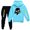 Lightblue, variant on Kids Boys Girls Ninja Kidzs Cartoon Graphics Printed Costume Casual Sport Sweatsuits Hoodies Sweatshirt&Sweatpants 2Piece Hooded Tracksuit Long Sleeve Pullover Hoody Outfit Set Jogging Clothes 4-13