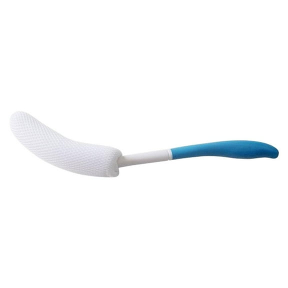 Long Handle Bath Brush with Soft Exfoliating Sponge, Detachable Head, Non-Slip Grip, Easy Back Cleaning for Adults & Seniors