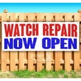 thumbnail image 1 of Watch Repair Now Open 13 oz Vinyl Banner With Metal Grommets, 1 of 4