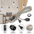 thumbnail image 3 of E27 2 Core Linen Electrical Cable, Textile Coated Twisted Pair Pendant Lamp With Dimmable Switch And 1.5m Socket Suitable For Home Indoor, 3 of 5