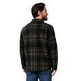 thumbnail image 3 of Free Country Men's Mountain Ridge Sueded Chill Out Fleece Jacket Olive Plaid L, 3 of 3
