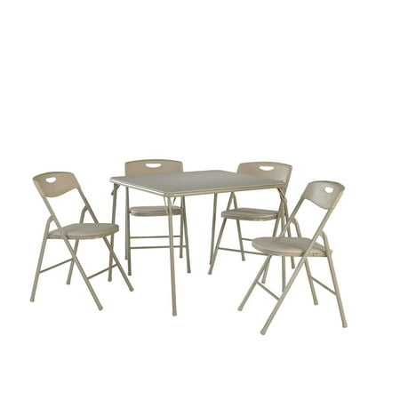 Cosco 5-Piece Folding Table and Chair Set, Multiple Colors